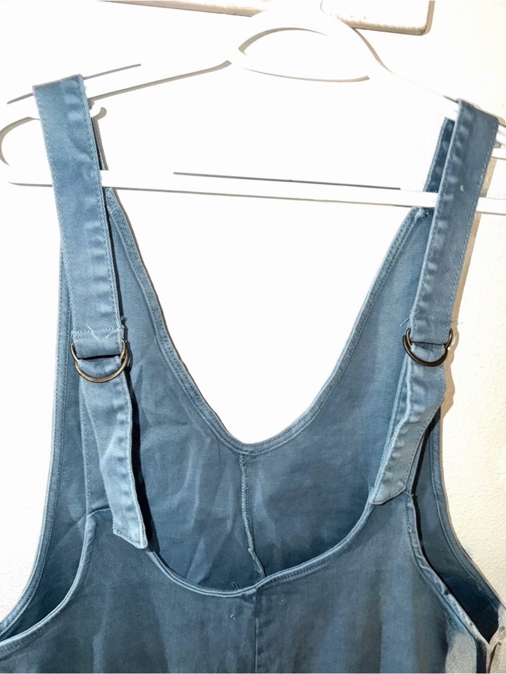 Zenana Denim Jumpsuit Overalls Women Relaxed Baggy NWOT - Picture 8 of 12